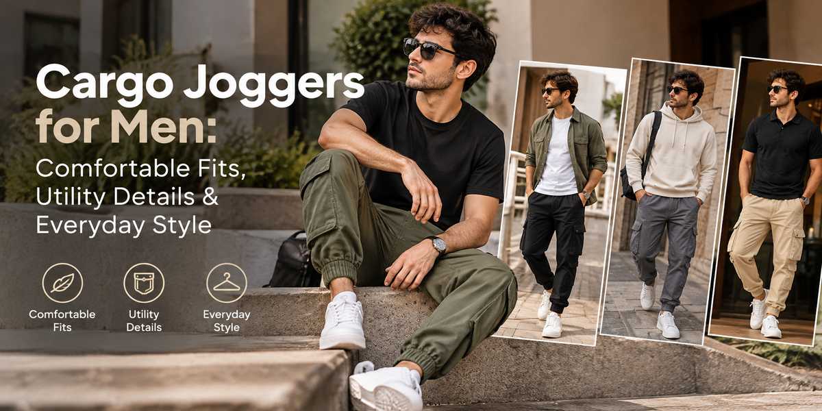 Cargo Joggers for Men: Comfortable Fits, Utility Details & Everyday Style