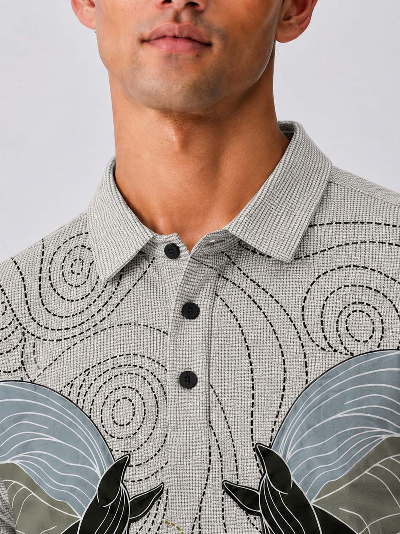 Men's Premium Abstract Horse Artwork Polo T-Shirt