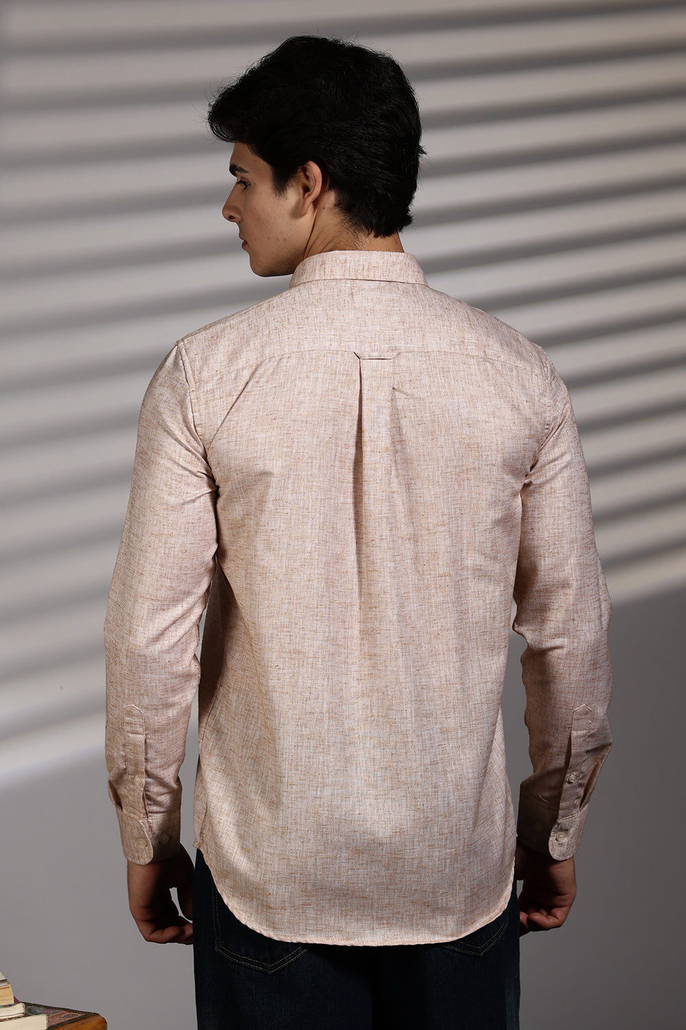 Men's Premium Cotton Linen Solid Casual Shirt