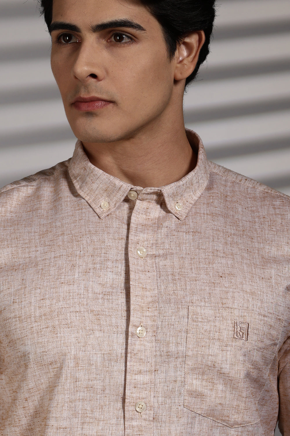 Men's Premium Cotton Linen Solid Casual Shirt
