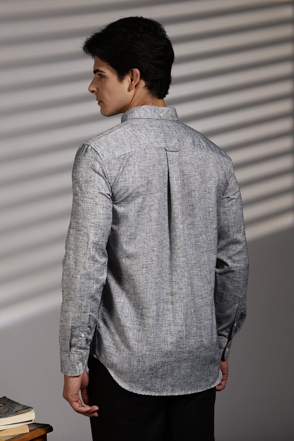 Men's Premium Cotton Linen Solid Casual Shirt