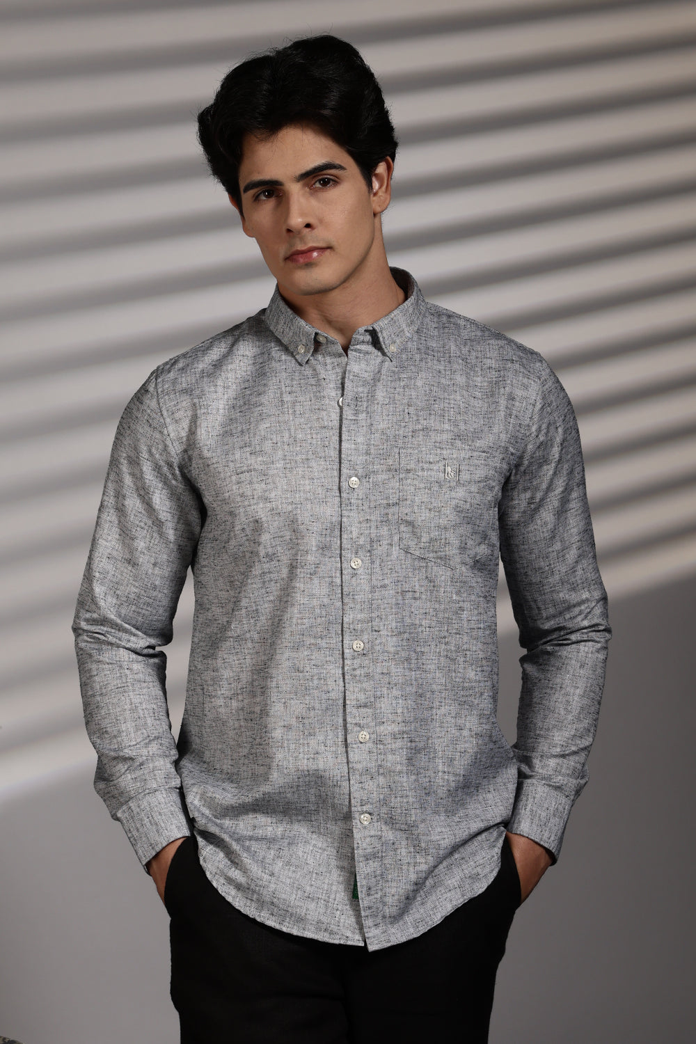Men's Premium Cotton Linen Solid Casual Shirt
