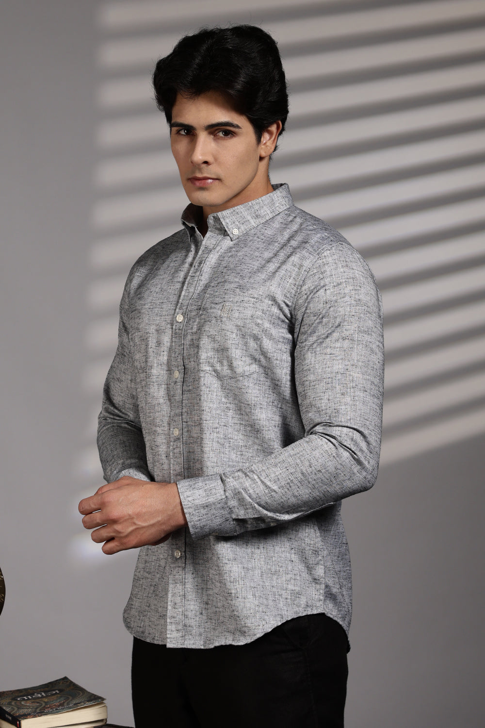 Men's Premium Cotton Linen Solid Casual Shirt