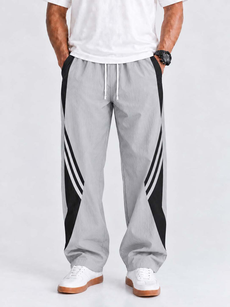 Men's Premium Piping Curved-Panel Track Pants