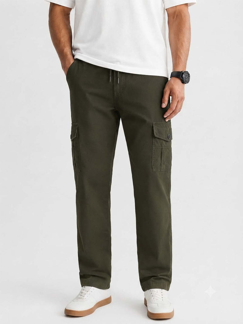 Premium Relaxed-Fit Utility Cargo Pants for Men