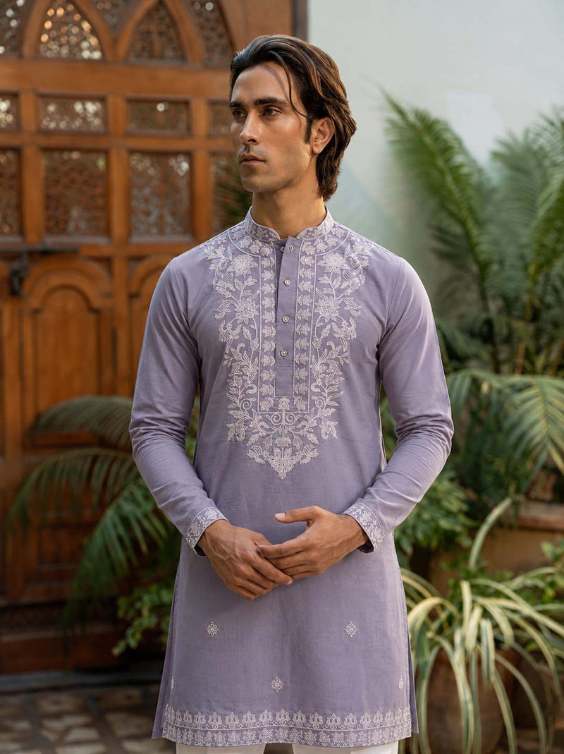 Men's Premium Embroidered Elegant Traditional Wear Kurta