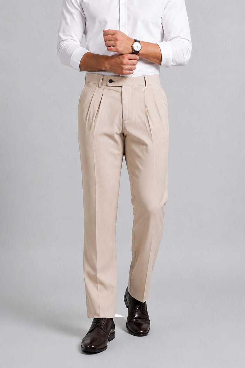 Men’s Premium Formal Elegant Pleated Office Wear Trousers Pants