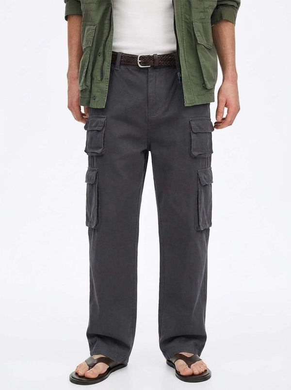Men's Premium Regular Fit Multi-Pocket Design Cargo Pants