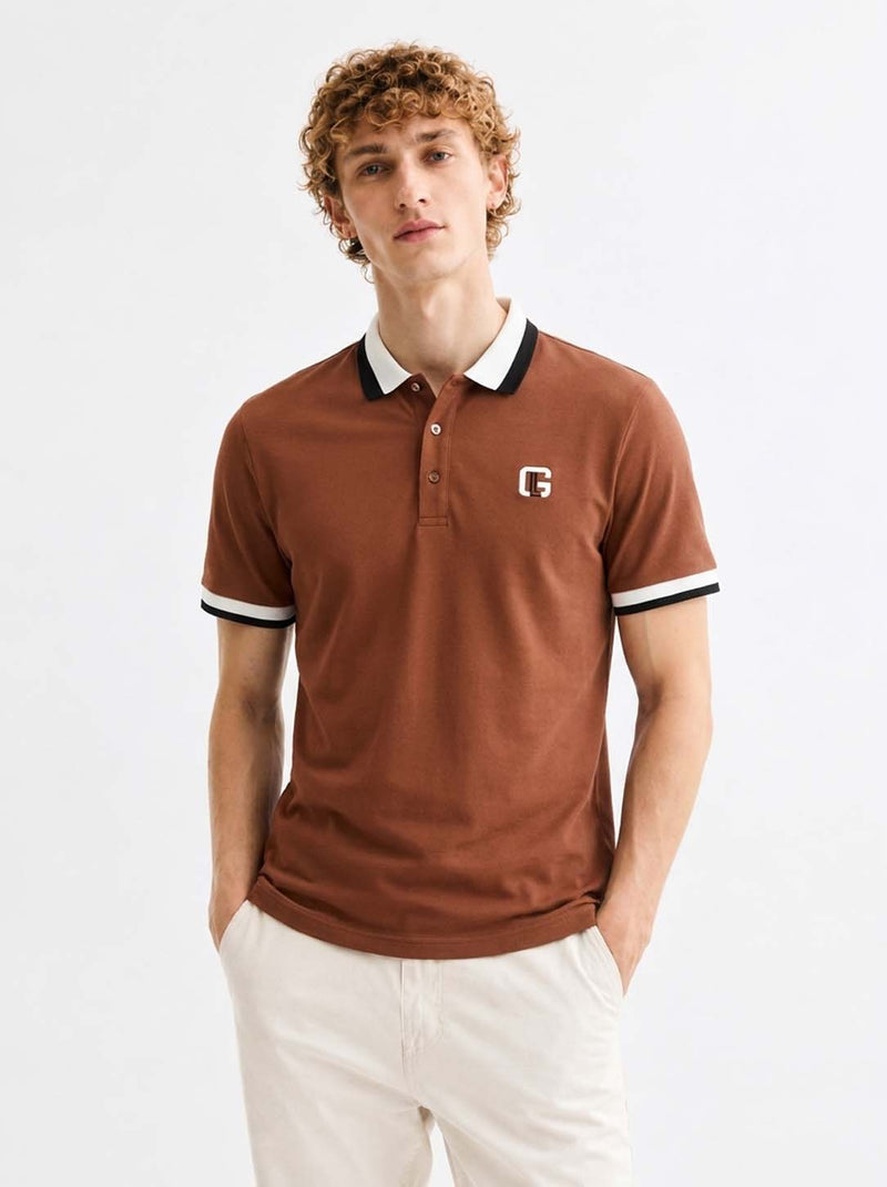 Men’s Premium Contrast Tipped Polo T-Shirt