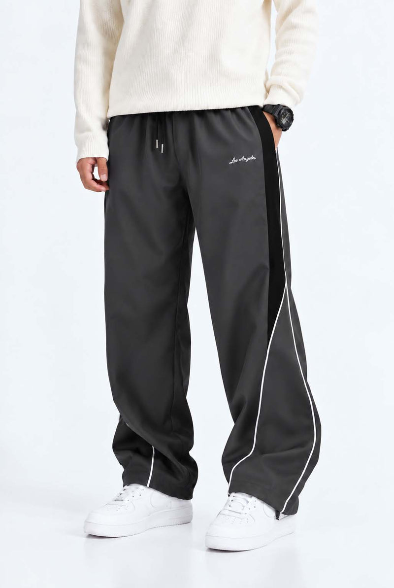Men's Premium 'Los Angeles' Slogan Piping Track Pants