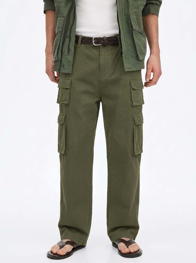 Men's Premium Regular Fit Multi-Pocket Design Cargo Pants