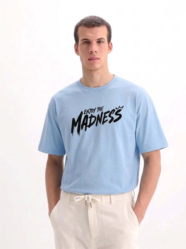 Men's Premium Printed Oversized Fit Round Neck T-Shirt