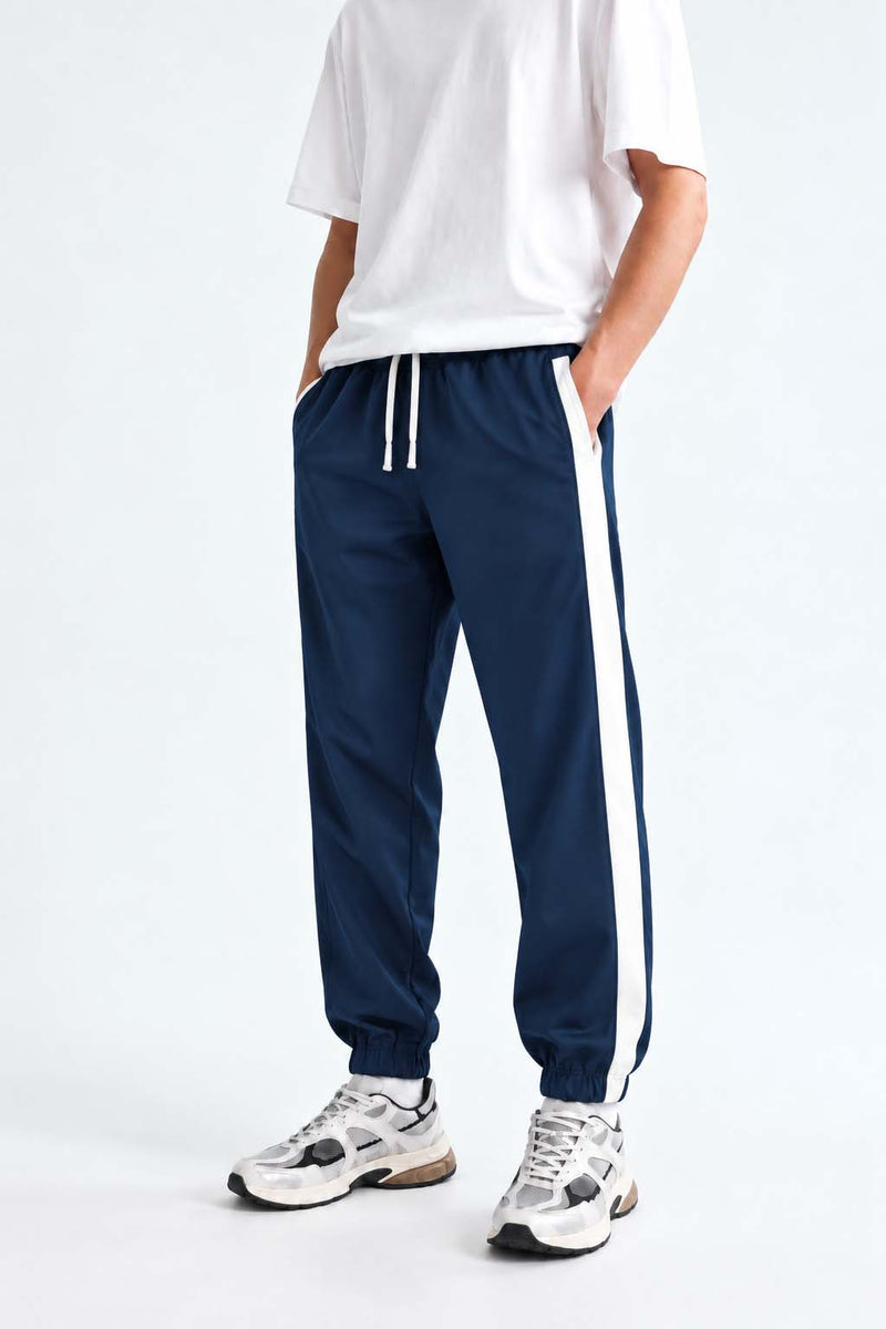 Men's Premium Regular Fit Side-Striped Track pant