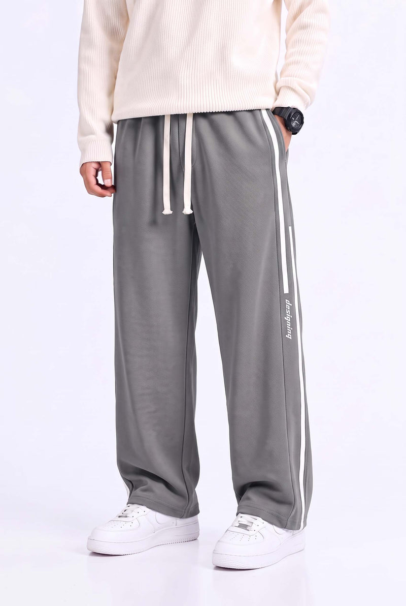 Men's Premium Side-Striped Straight-Leg Track Pants