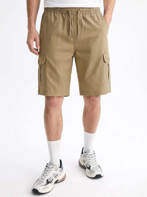 Men's Premium Drawstring Elasticated Solid Regular Fit Shorts
