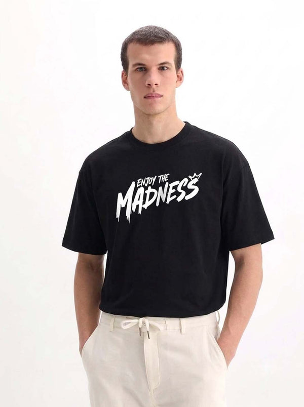 Men's Premium Printed Oversized Fit Round Neck T-Shirt
