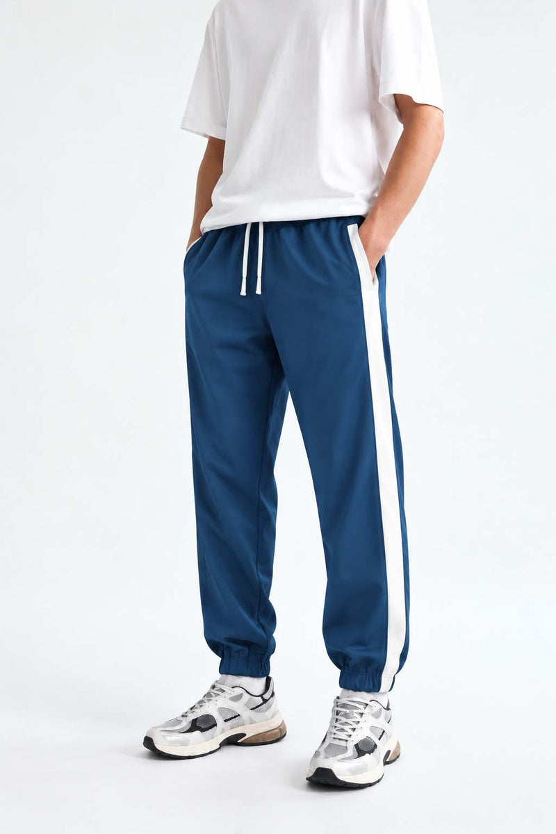 Men's Premium Regular Fit Side-Striped Track pant