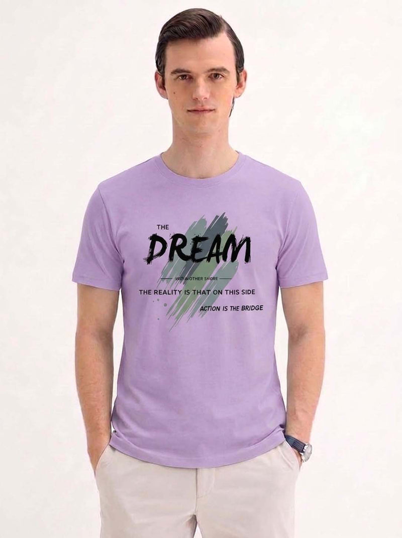 Men's Premium  Graphic Printed Round Neck T-Shirt