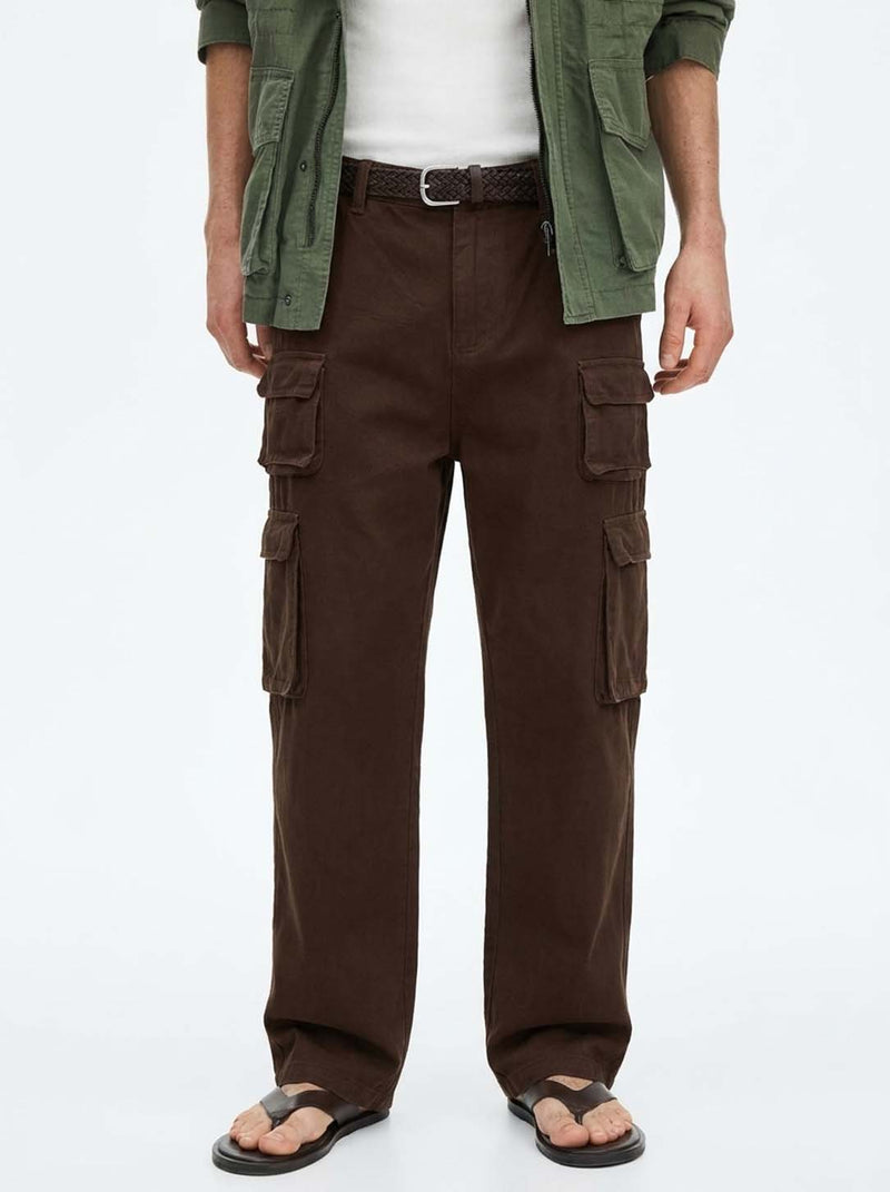 Men's Premium Regular Fit Multi-Pocket Design Cargo Pants