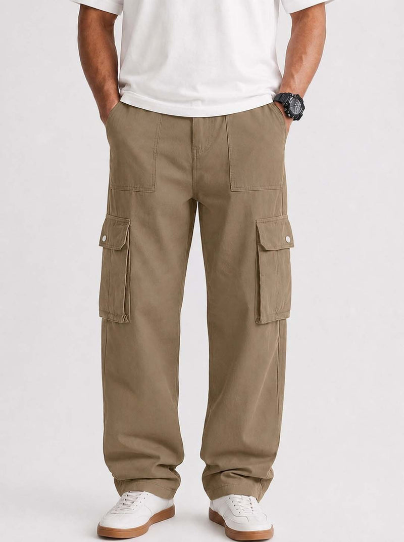 Men’s Premium Relaxed Fit Multi-Pocket Utility Cargo Pants
