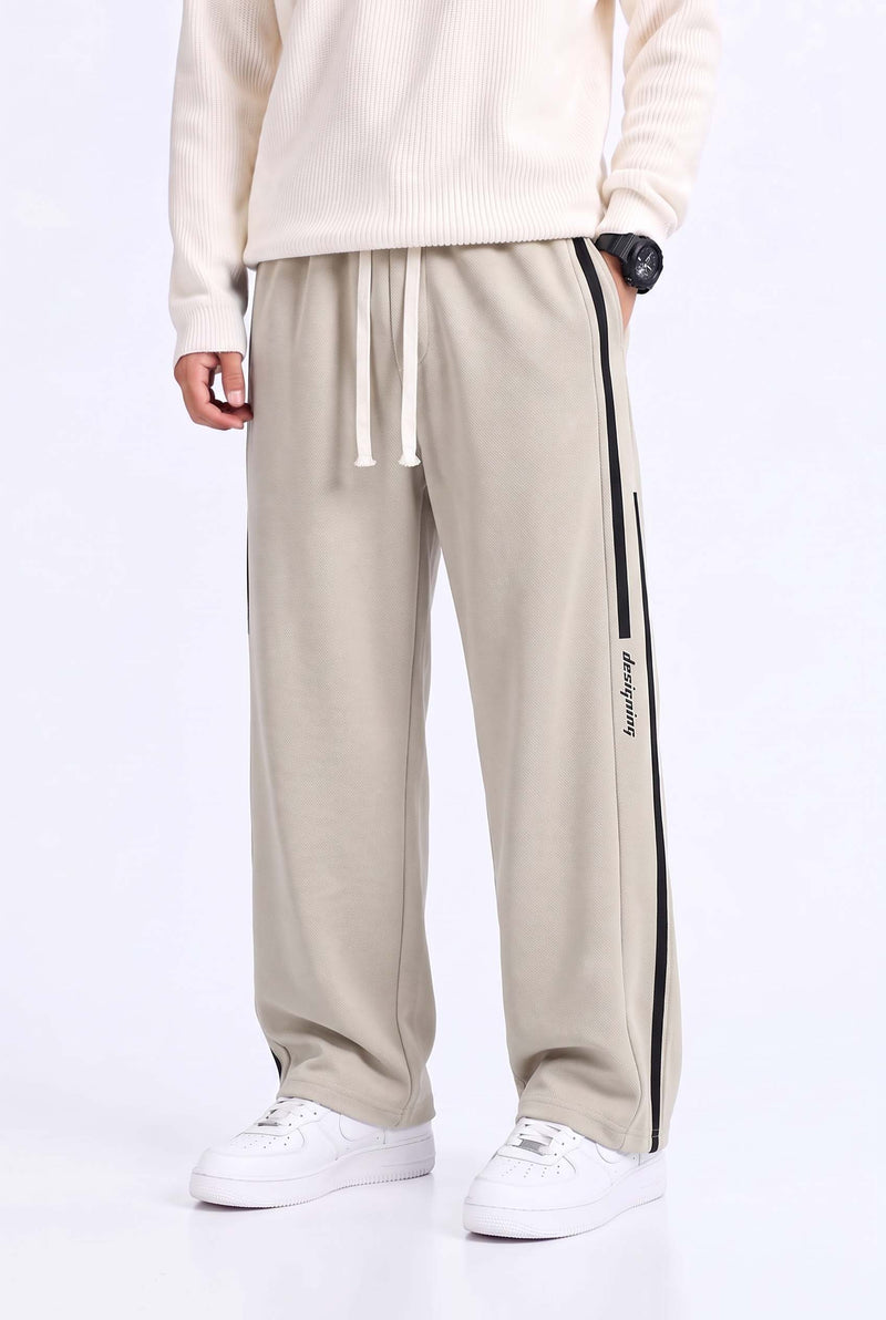 Men's Premium Side-Striped Straight-Leg Track Pants