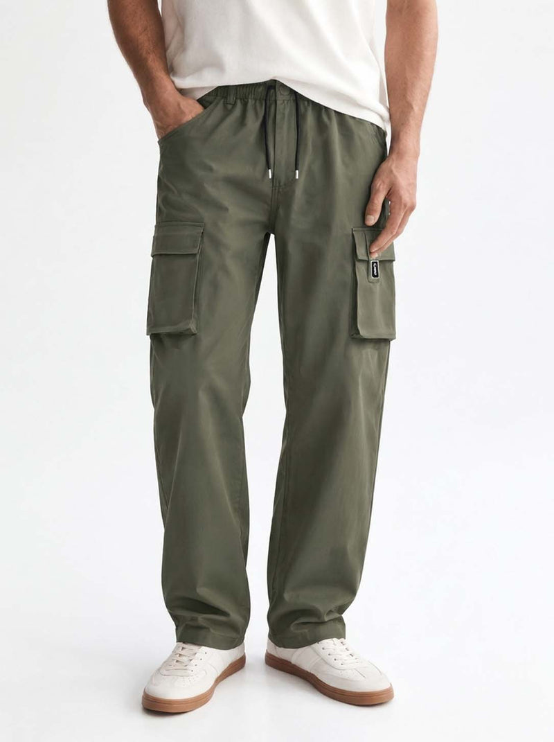 Men's Premium Straight-Fit Regular Cargo Pants