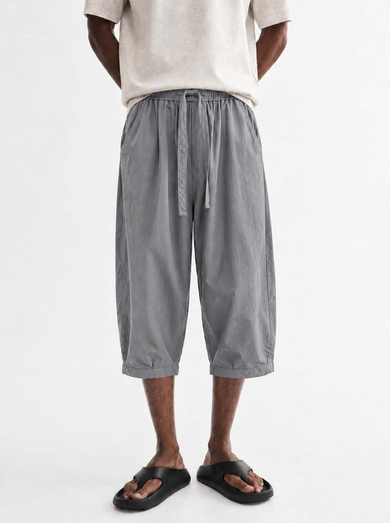 Men's Premium Elastic Waist Cropped Shorts