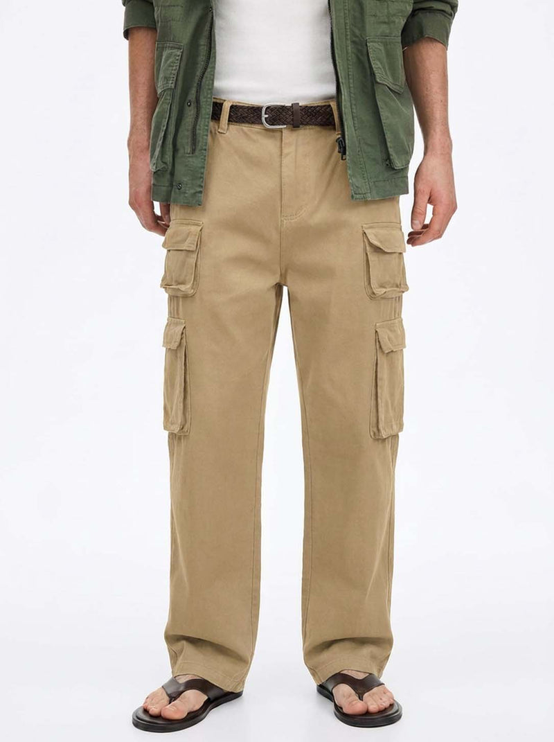 Men's Premium Regular Fit Multi-Pocket Design Cargo Pants