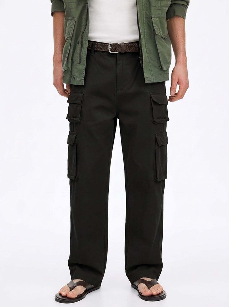 Men's Premium Regular Fit Multi-Pocket Design Cargo Pants