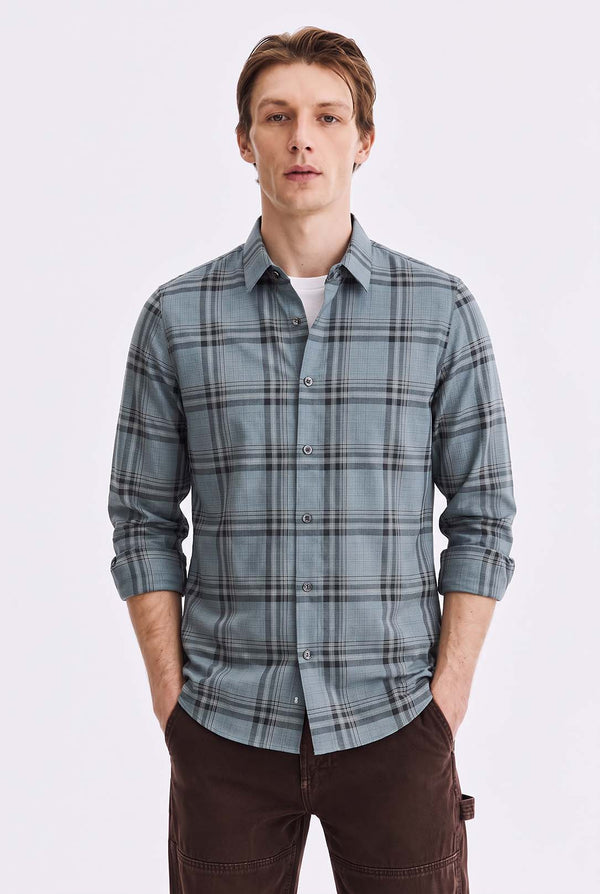 Men’s Premium Plaid Checked Casual Shirt