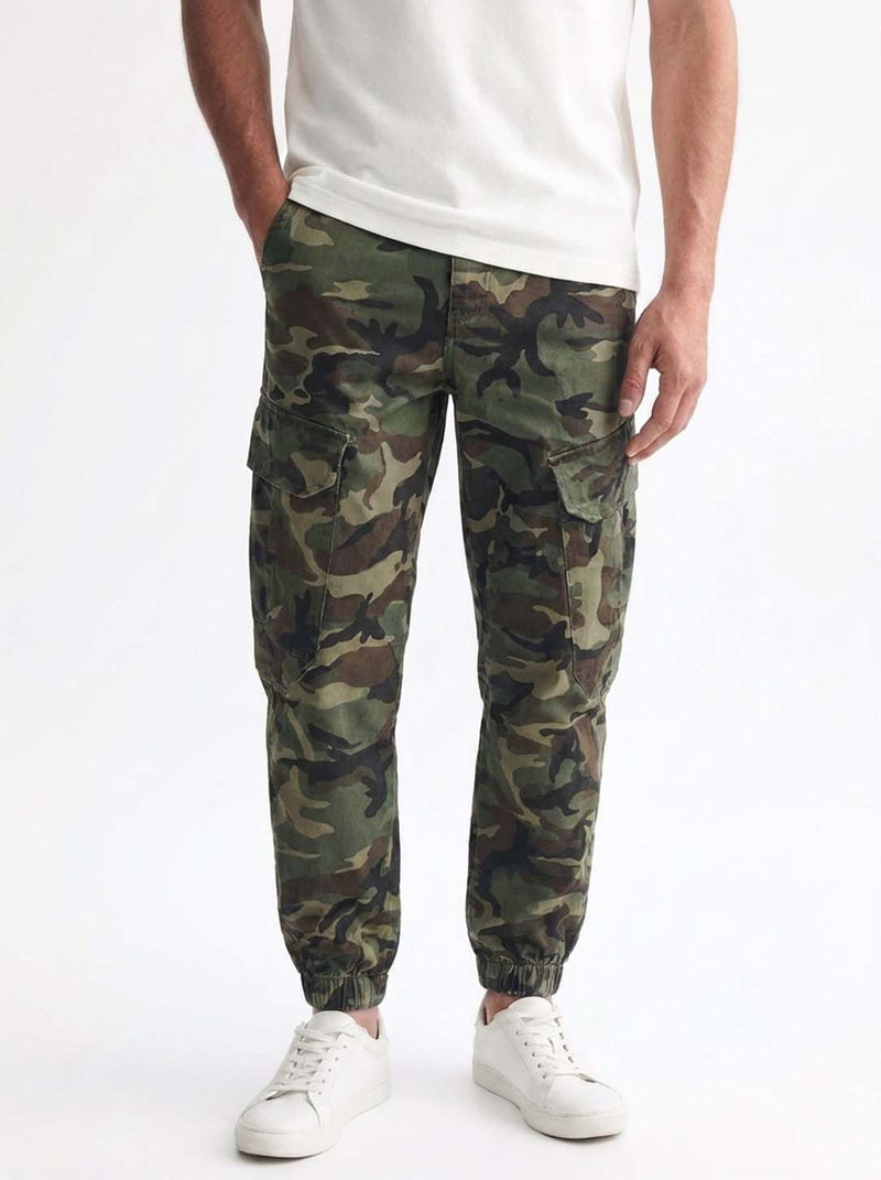 Men’s Premium Camouflage Cargo Jogger Pants – Relaxed Fit