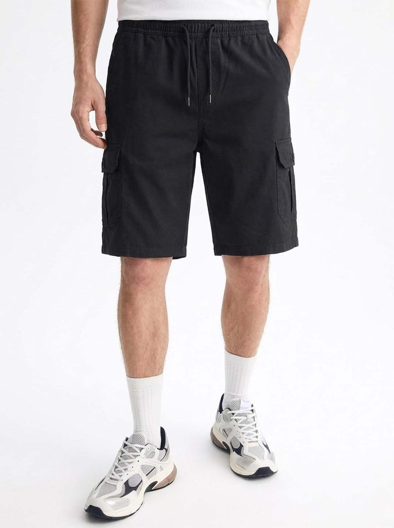 Men's Premium Drawstring Elasticated Solid Regular Fit Shorts