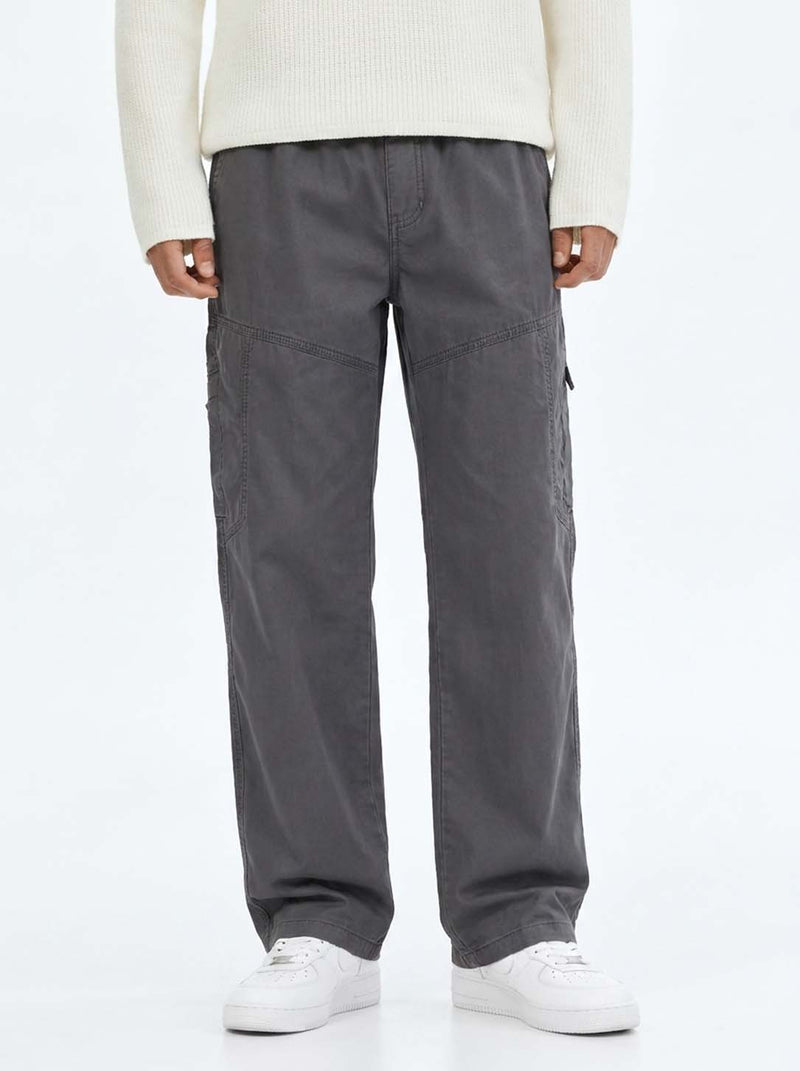 Men's Premium Straight Leg Elastic Waist Cargo