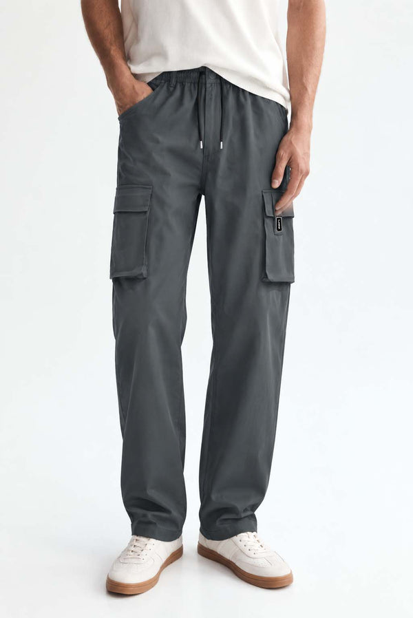 Men's Premium Straight-Fit Regular Cargo Pants
