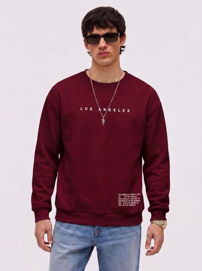 Men’s Premium Casual Full Sleeve Printed Crew Neck Sweatshirt