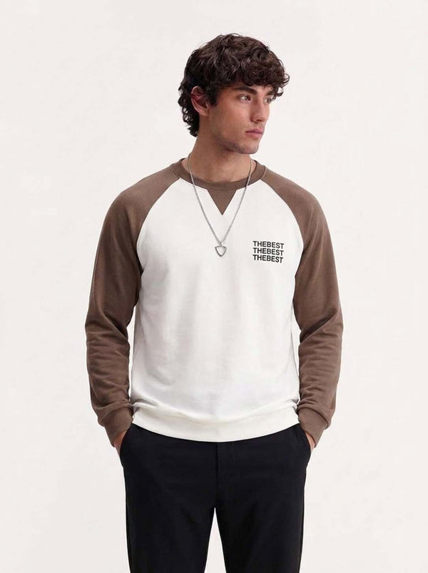 Men's Premium Color block Full Sleeve Round Neck T-shirt