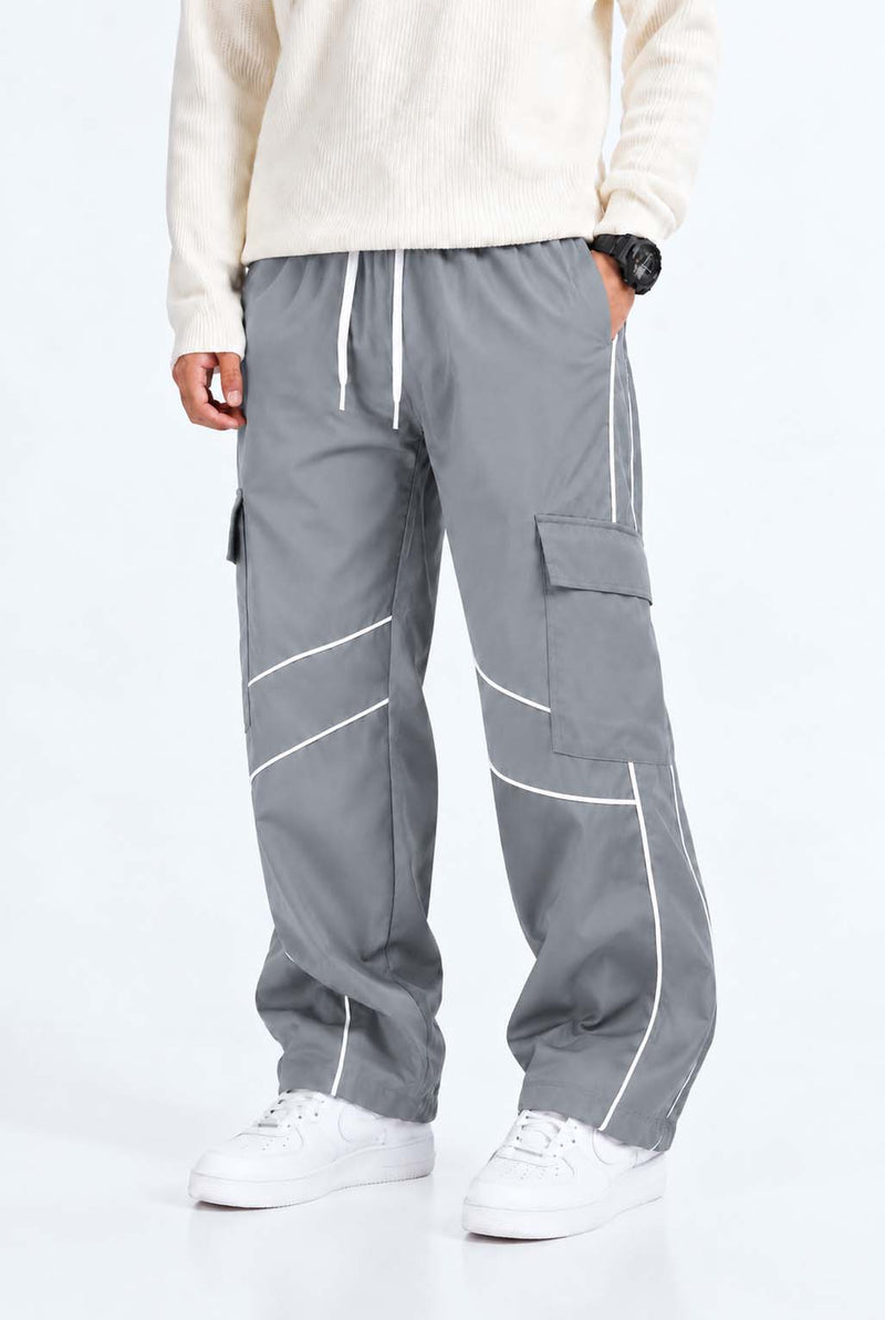 Men's Premium Piping Flap-Pocket Track pant