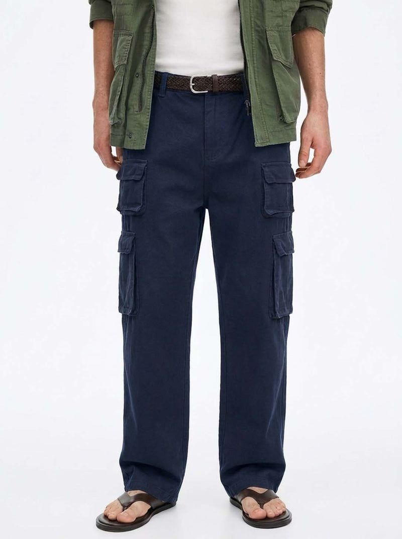 Men's Premium Regular Fit Multi-Pocket Design Cargo Pants