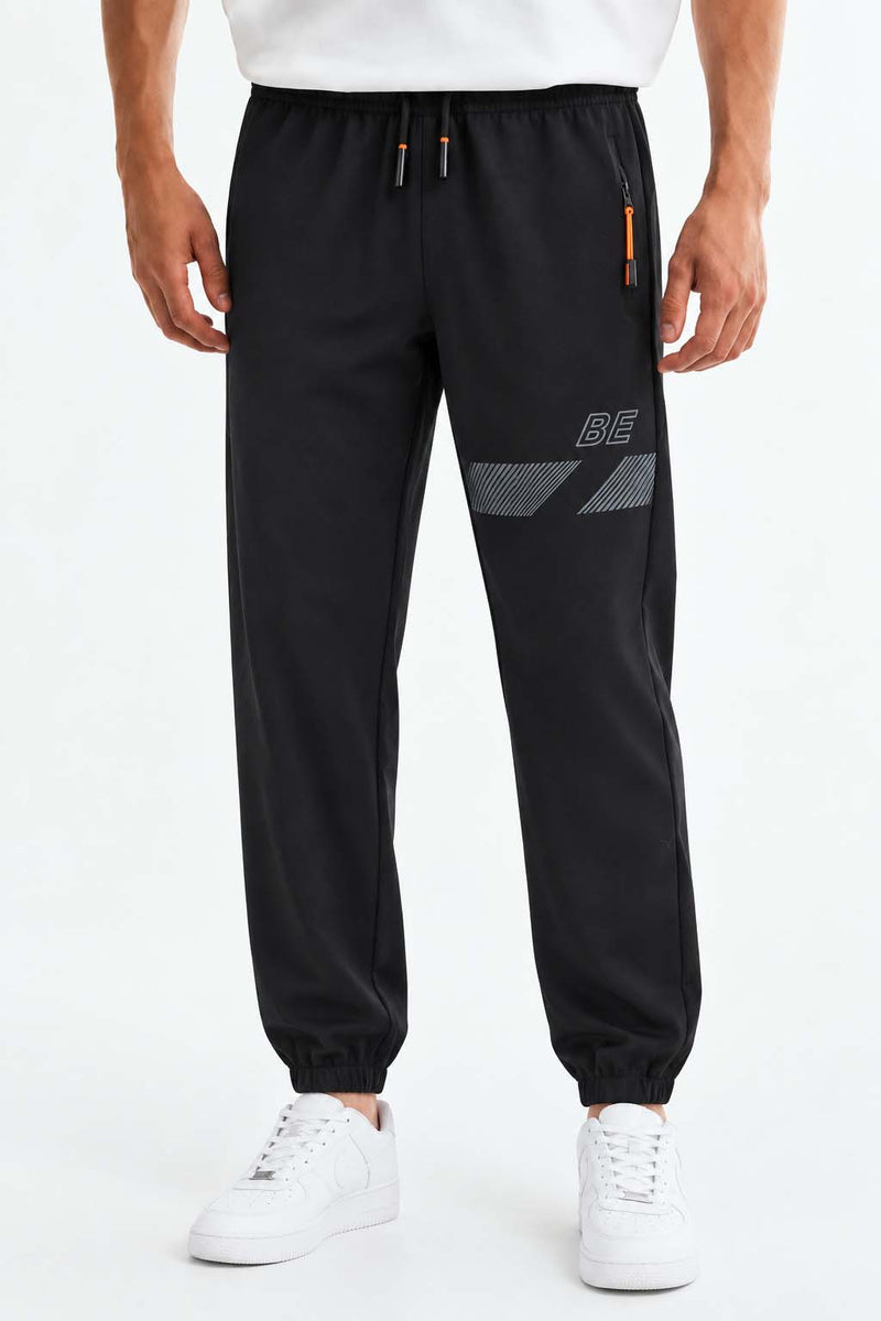 Men's Premium Graphic Printed Zipper-Pocket Track Pant
