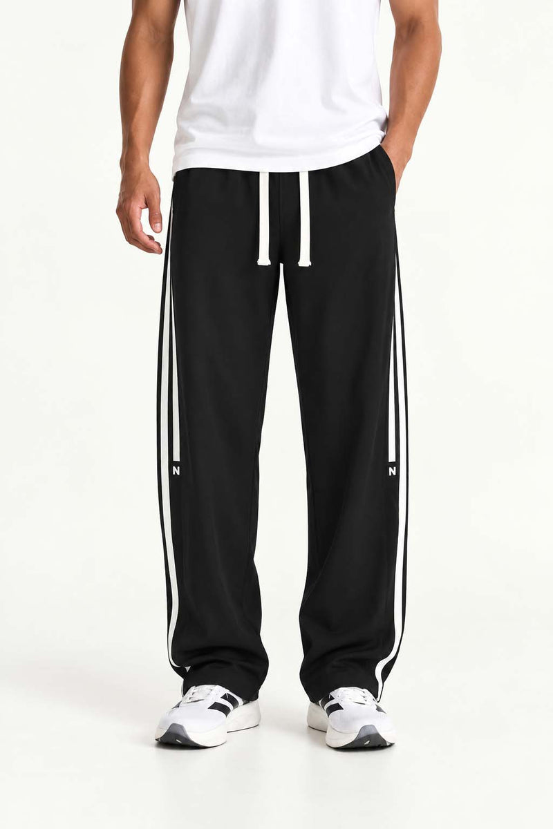 Men's Premium Regular Double Side-Striped Cuffed track pant