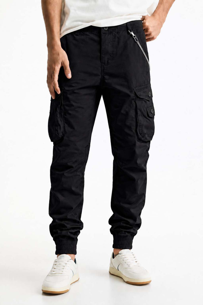 Men’s Modern Multi-Pocket Cargo Jogger Pants – Relaxed Fit