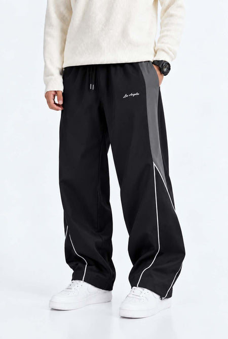 Men's Premium 'Los Angeles' Slogan Piping Track Pants