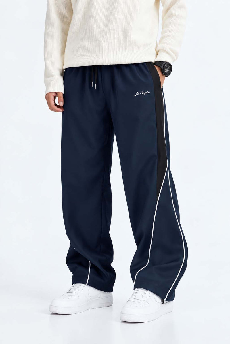 Men's Premium 'Los Angeles' Slogan Piping Track Pants