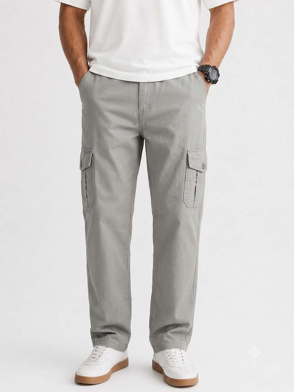 Premium Relaxed-Fit Utility Cargo Pants for Men