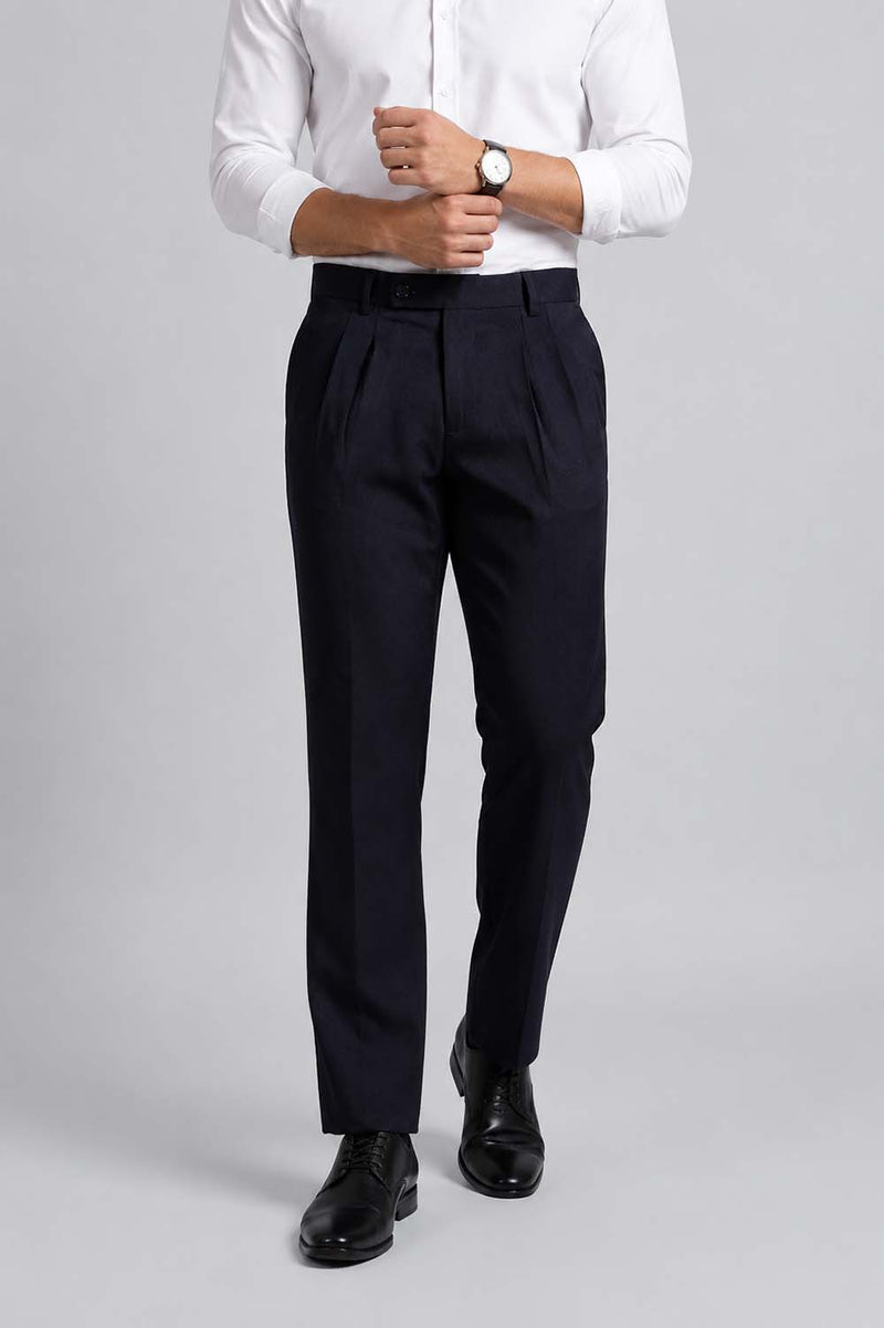 Men’s Premium Formal Elegant Pleated Office Wear Trousers Pants