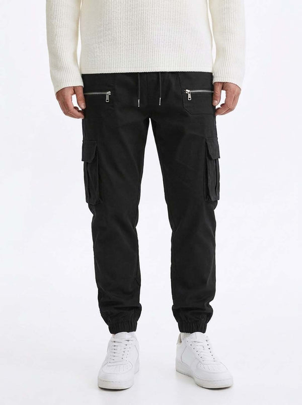 Men's Premium relaxed Fit Zippered Cargo Joggers