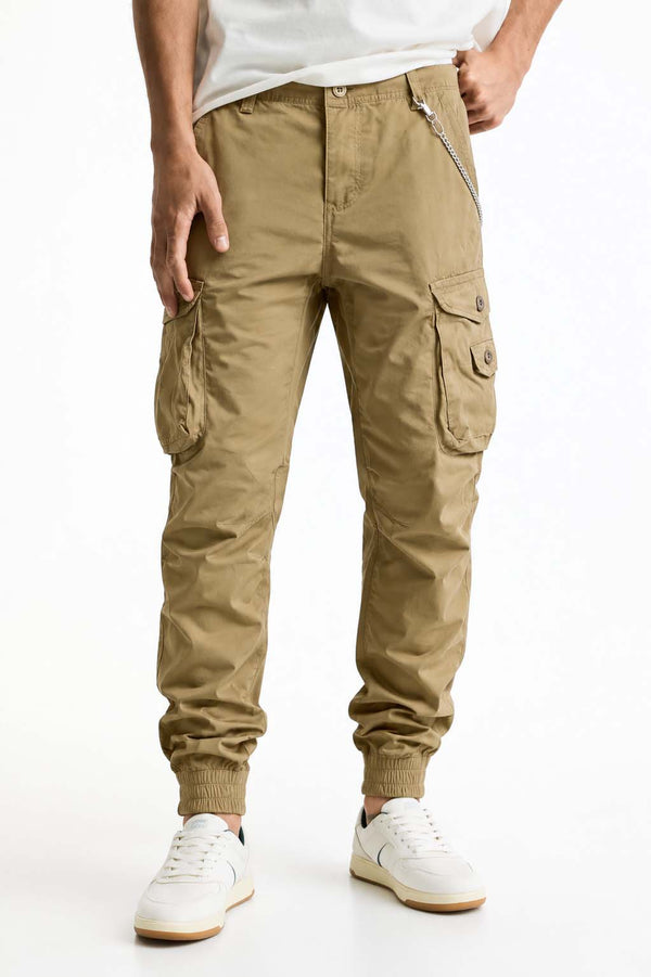 Men’s Modern Multi-Pocket Cargo Jogger Pants – Relaxed Fit