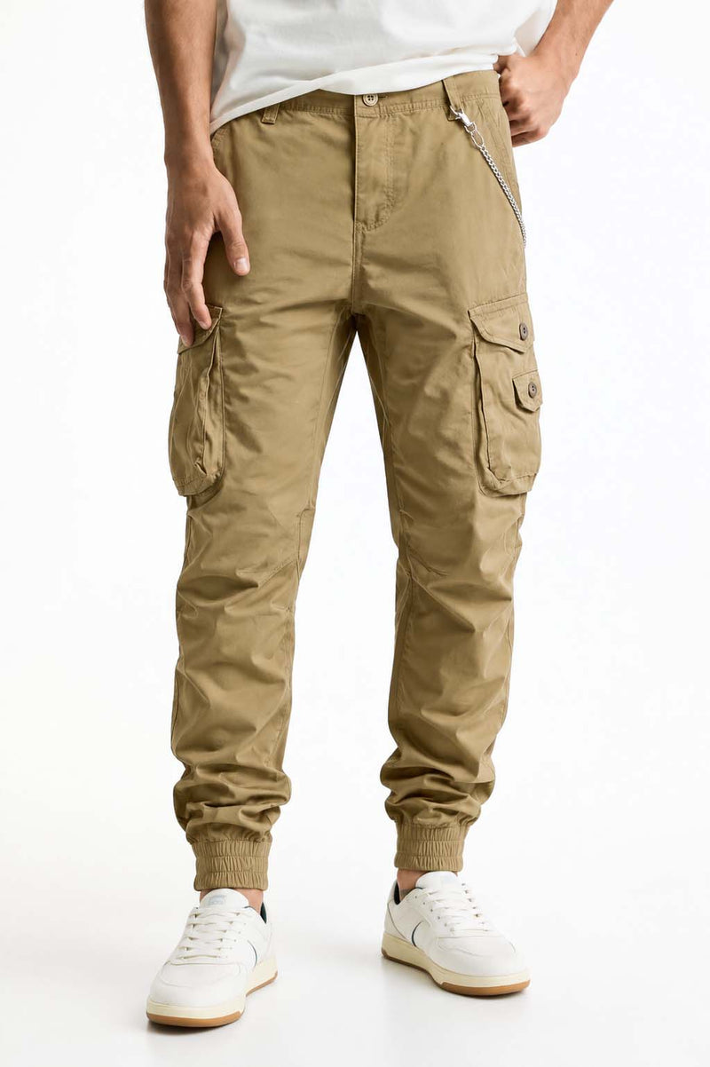 Men’s Modern Multi-Pocket Cargo Jogger Pants – Relaxed Fit