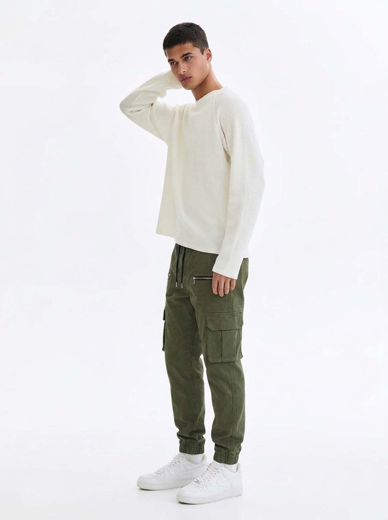 Men's Premium relaxed Fit Zippered Cargo Joggers