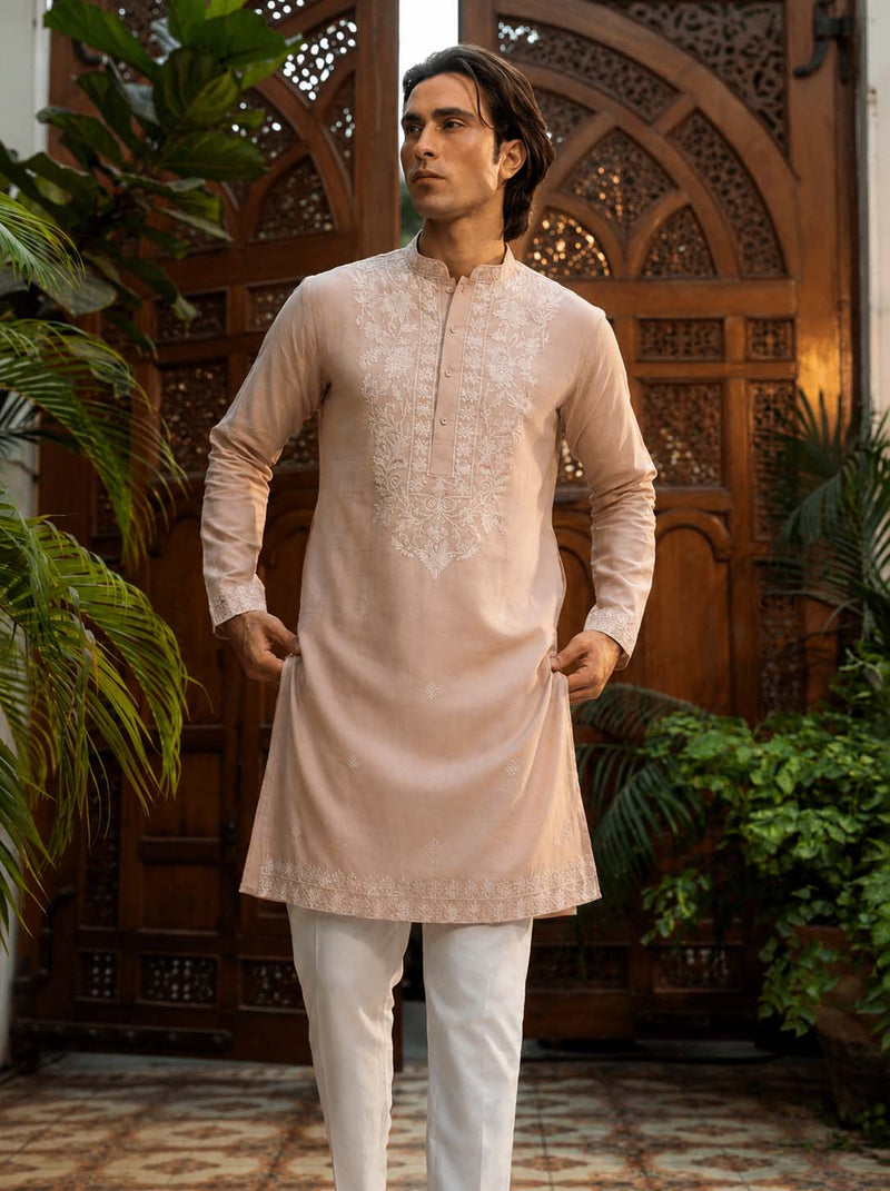 Men's Premium Embroidered Elegant Traditional Wear Kurta